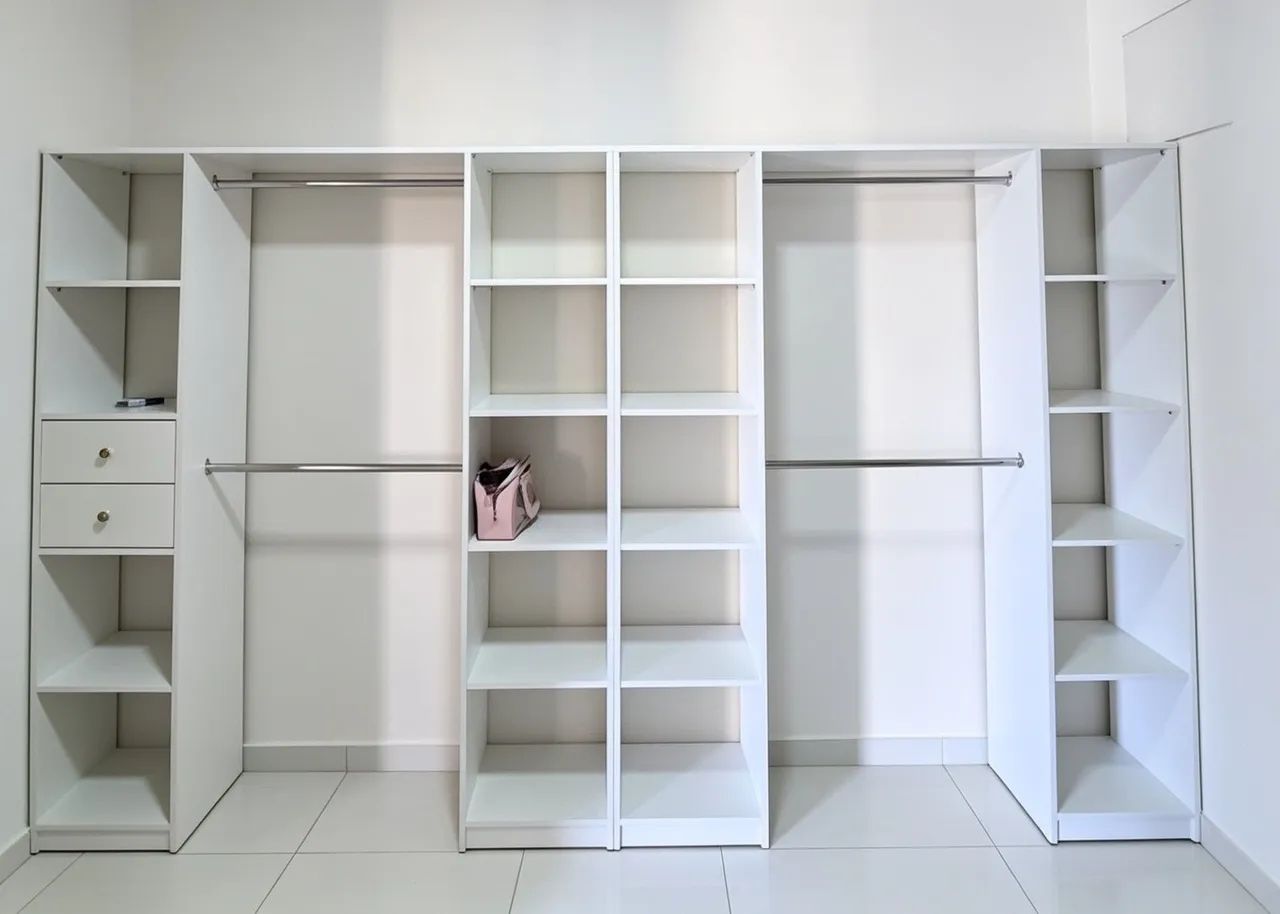 Closet vazado em mdf 