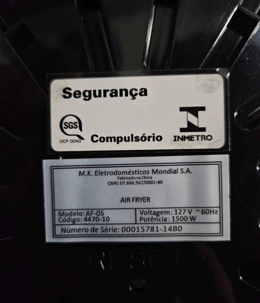 Air Fryer Mondial AF-05 1500W Preto - Foto 5