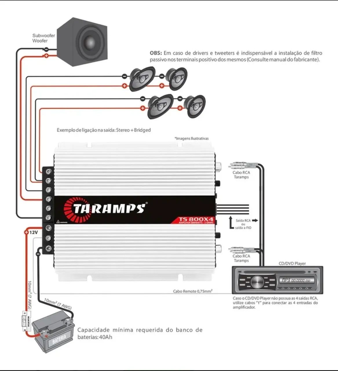Modulo amplificador taramps ts 800x4  - Foto 3