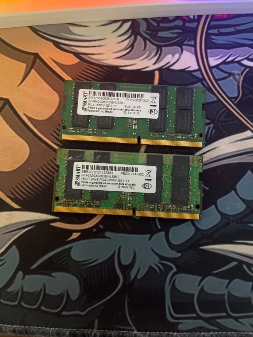 Kit 32GB Memória RAM Notebook DDR4 2666MHz - 2x16GB SMART PC4