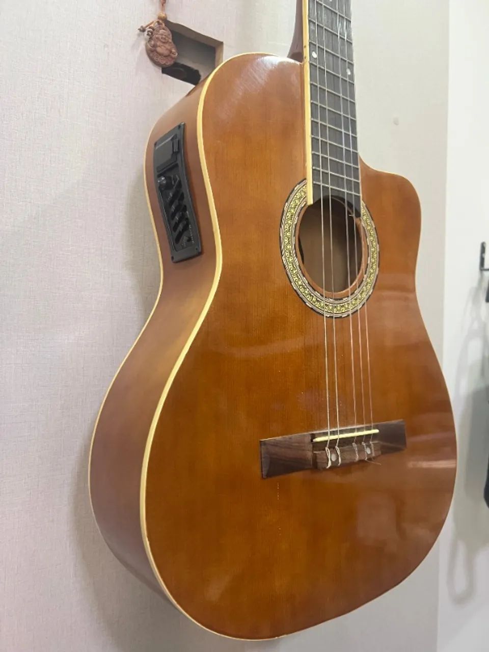 Violão Kuati KS3 eletroacústico NYLON - usado + capa acolchoada - Foto 2