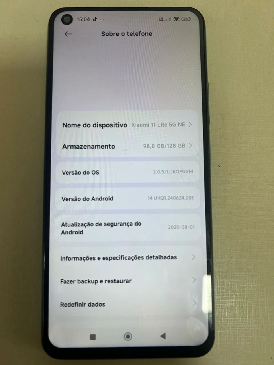 Xiaomi Mi 11 128GB - Completo com caixa e carregador - Foto 4