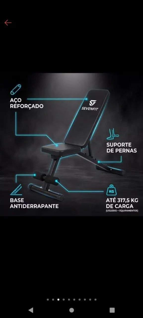 Banco , anilhas , barras  - Foto 2