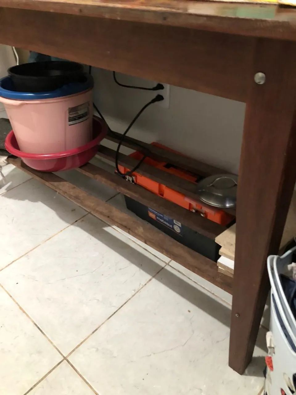 Mesa retangular multiuso madeira  - Foto 3