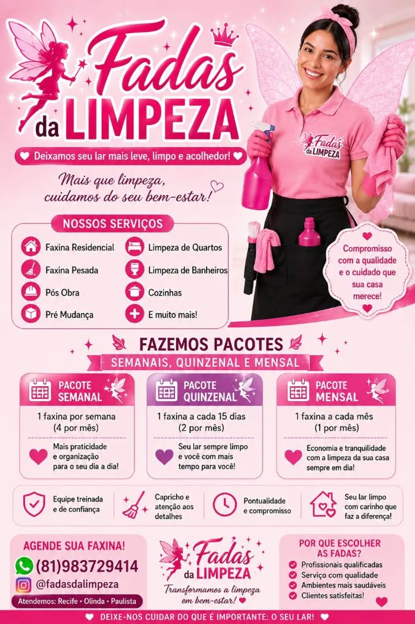 Faxina , diarista disponível 