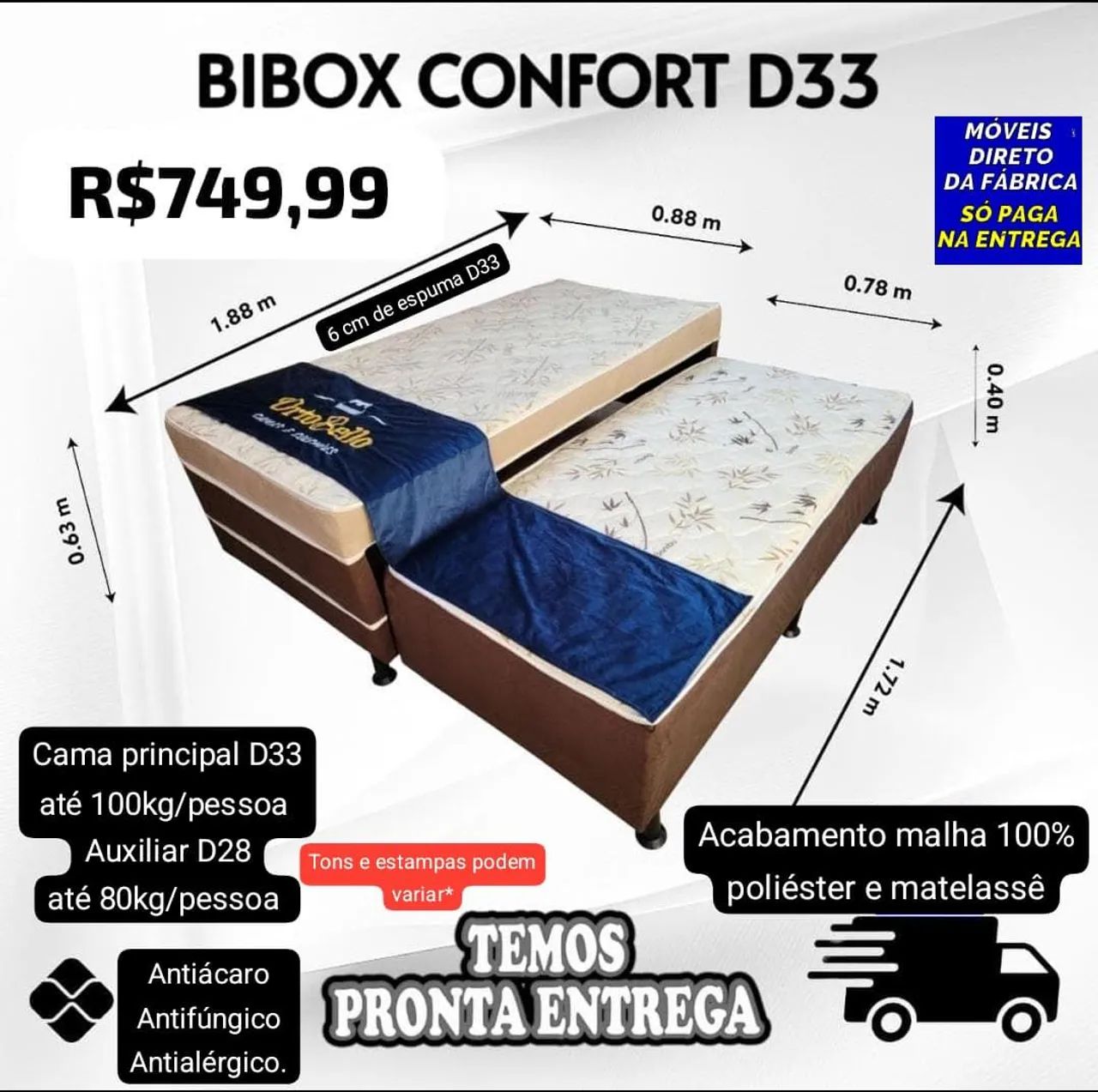 BICAMAS BOX COM AUXILIAR  - Foto 3