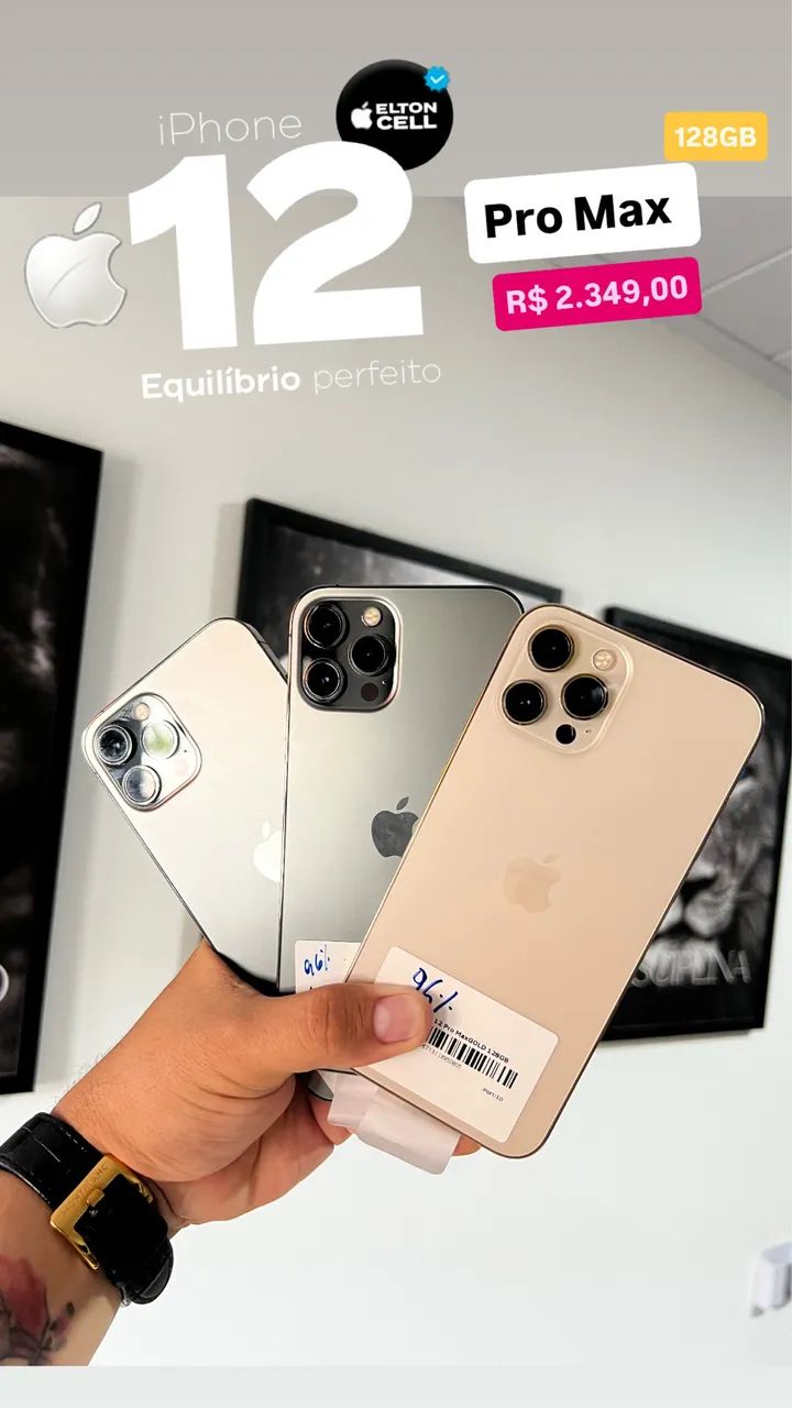 iPhone 12 Pro Max 128gb - Celulares e Smartphones - Tabuleiro do