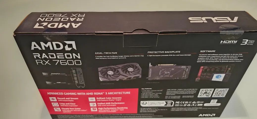 Placa de vídeo RX 7600 Asus OC - Foto 2