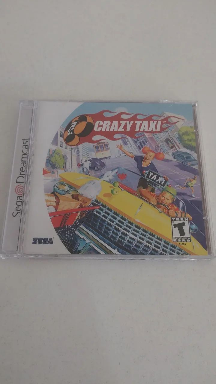 Jogo Crazy Táxi para Dreancast. Prensado em mídia prata. - Jogos