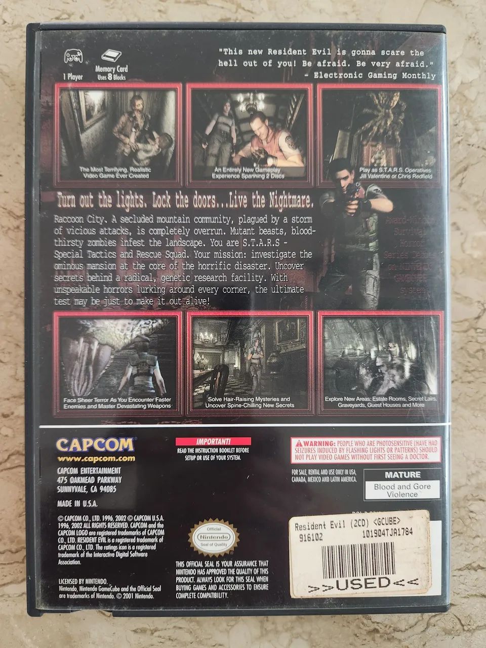 Jogo Resident Evil para Game Cube Completo  - Foto 2