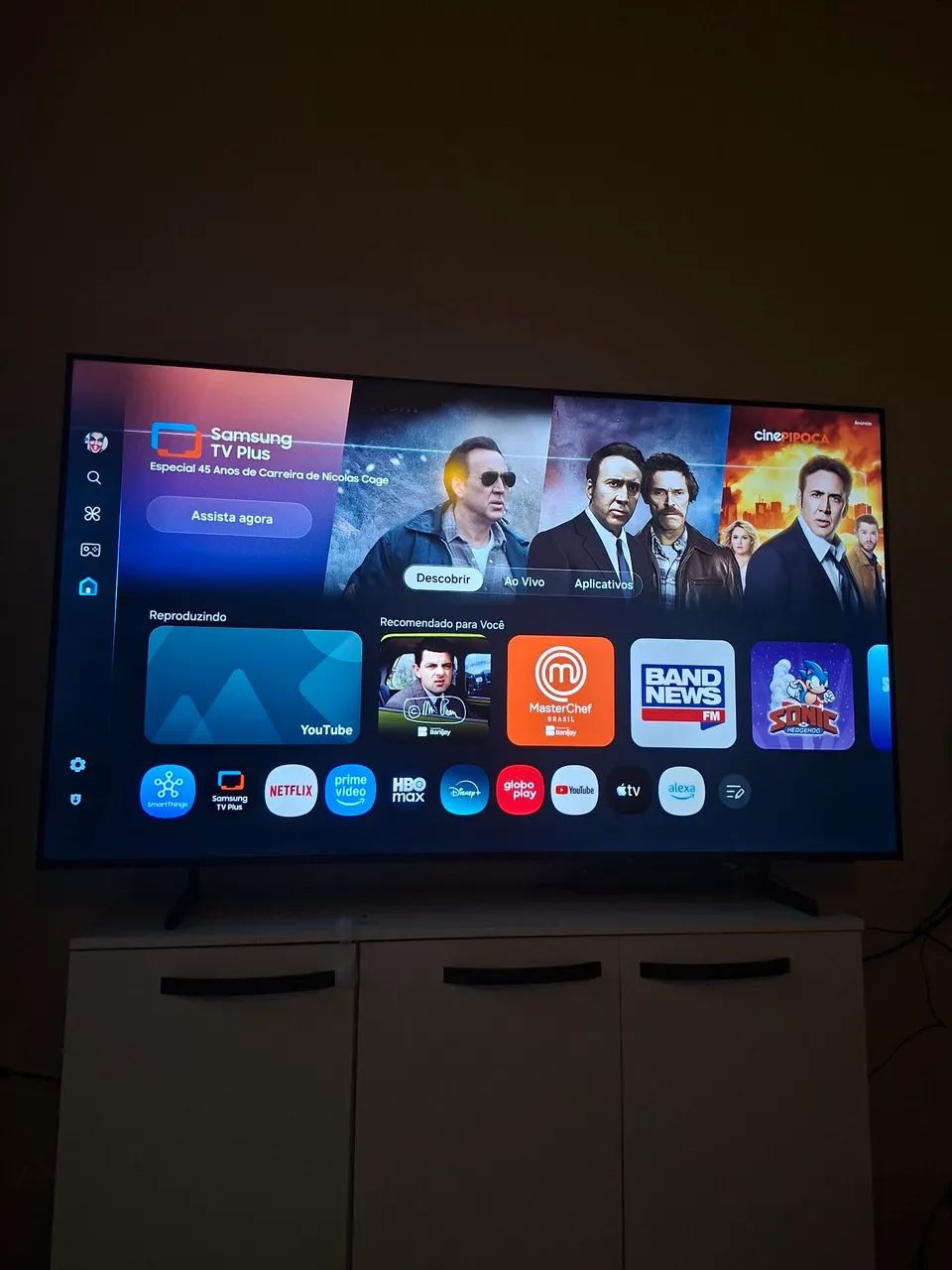 TV SAMSUNG 65 polegadas cristal UHD