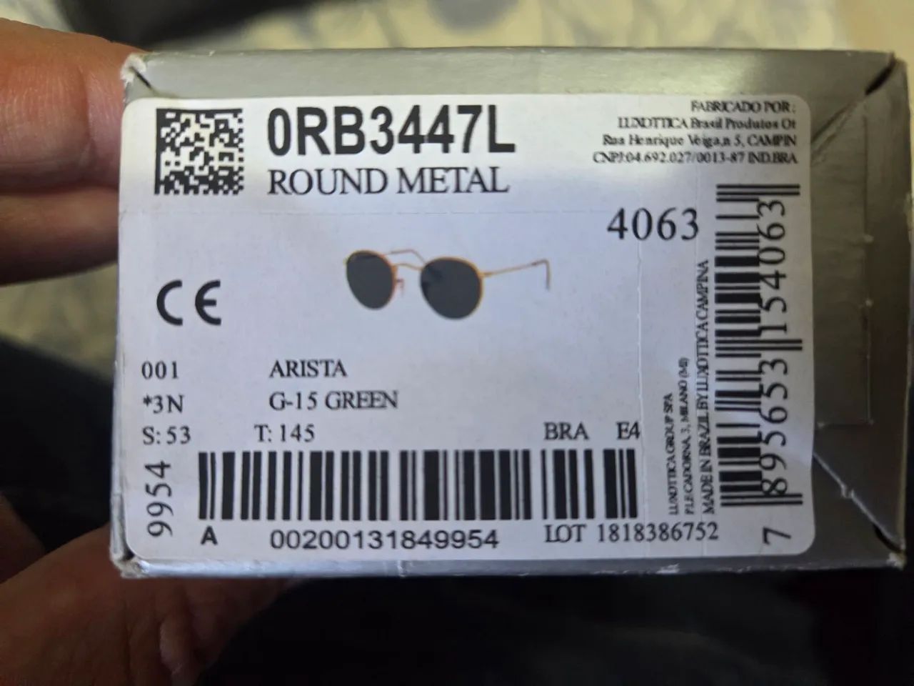 Óculos RayBan aviador. Na caixa, com case de proteção e manual. - Foto 2