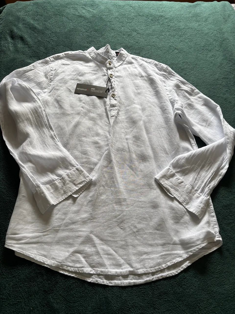 Camisa linho RESERVA NOVA TAM G - Foto 4