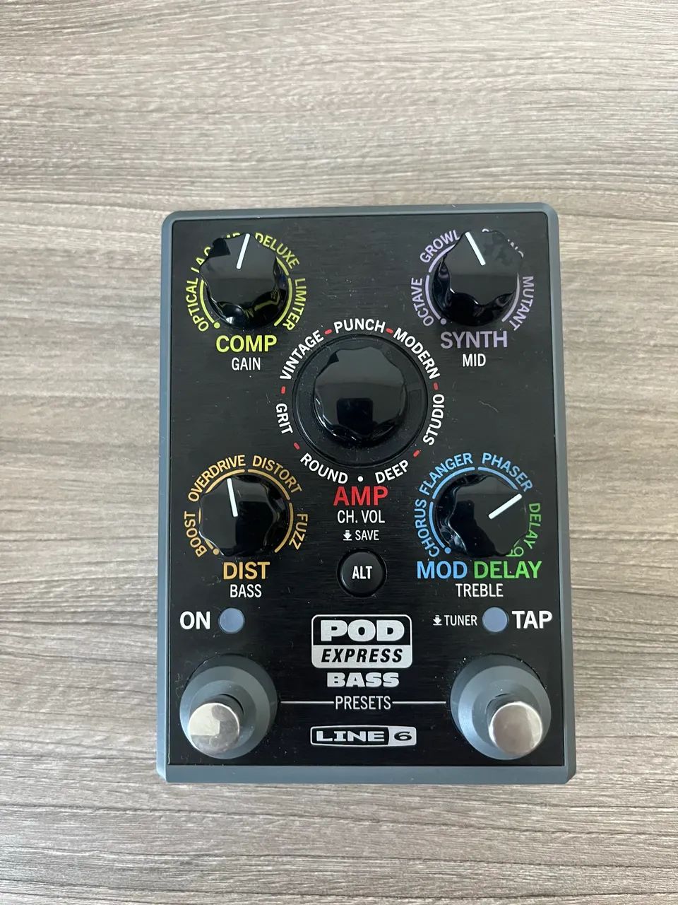 Pedal multiefeitos Line 6 POD express bass - Instrumentos musicais