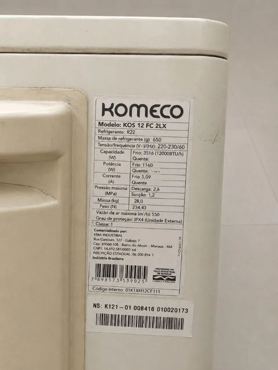 Ar condicionado 12000BTU