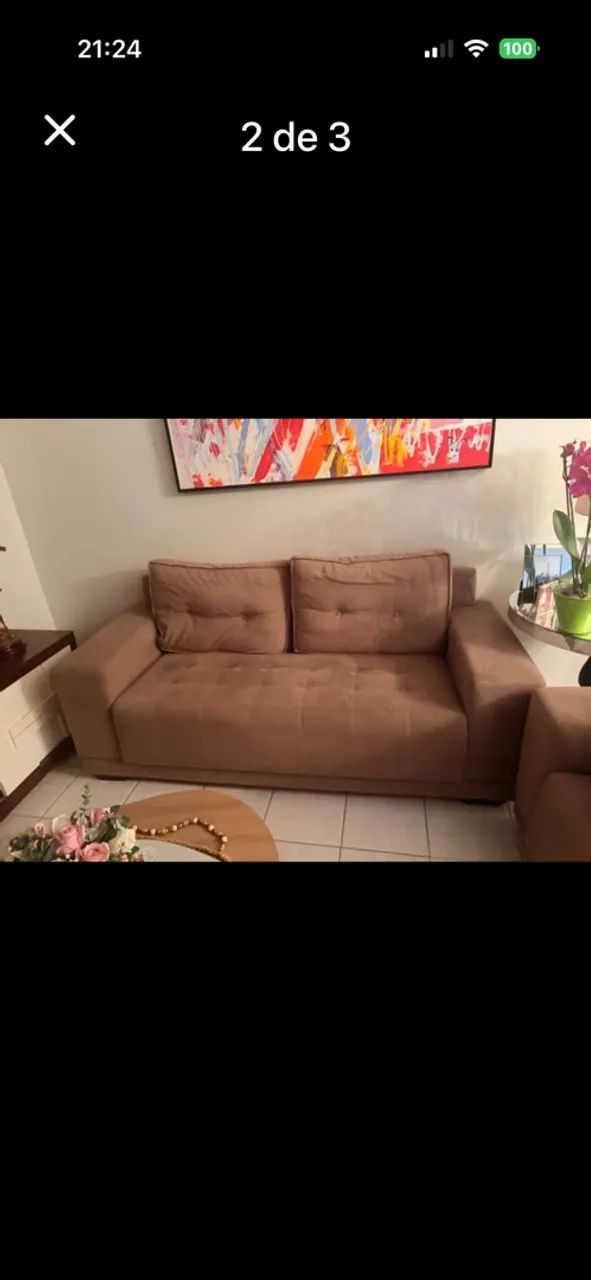Sofá, conjunto 2 e 3 lugares - Foto 2