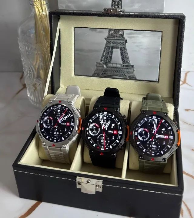 RELOGIO SMARTWATCH REDONDO REX A PROVA DE AGUA 