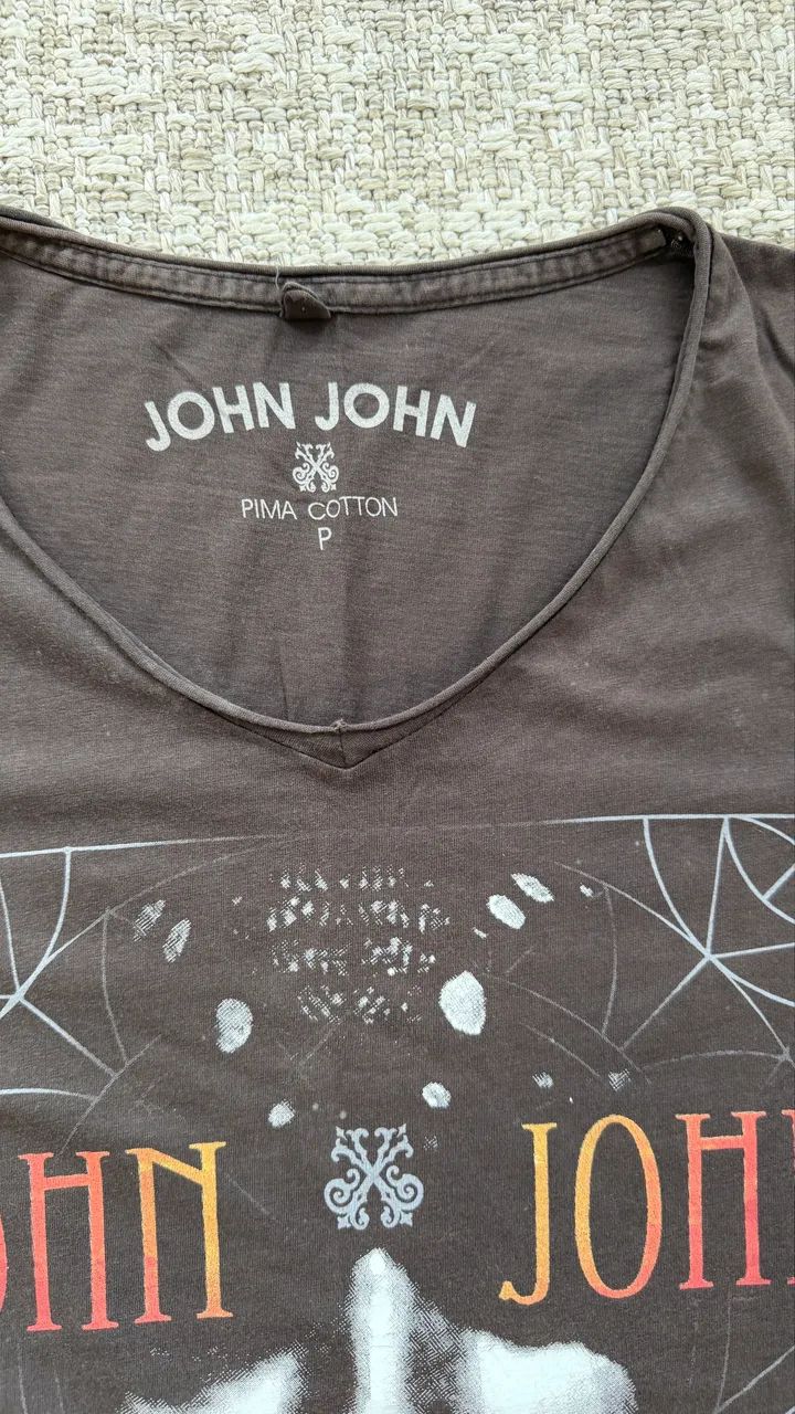camiseta manga curta John John P - Foto 2