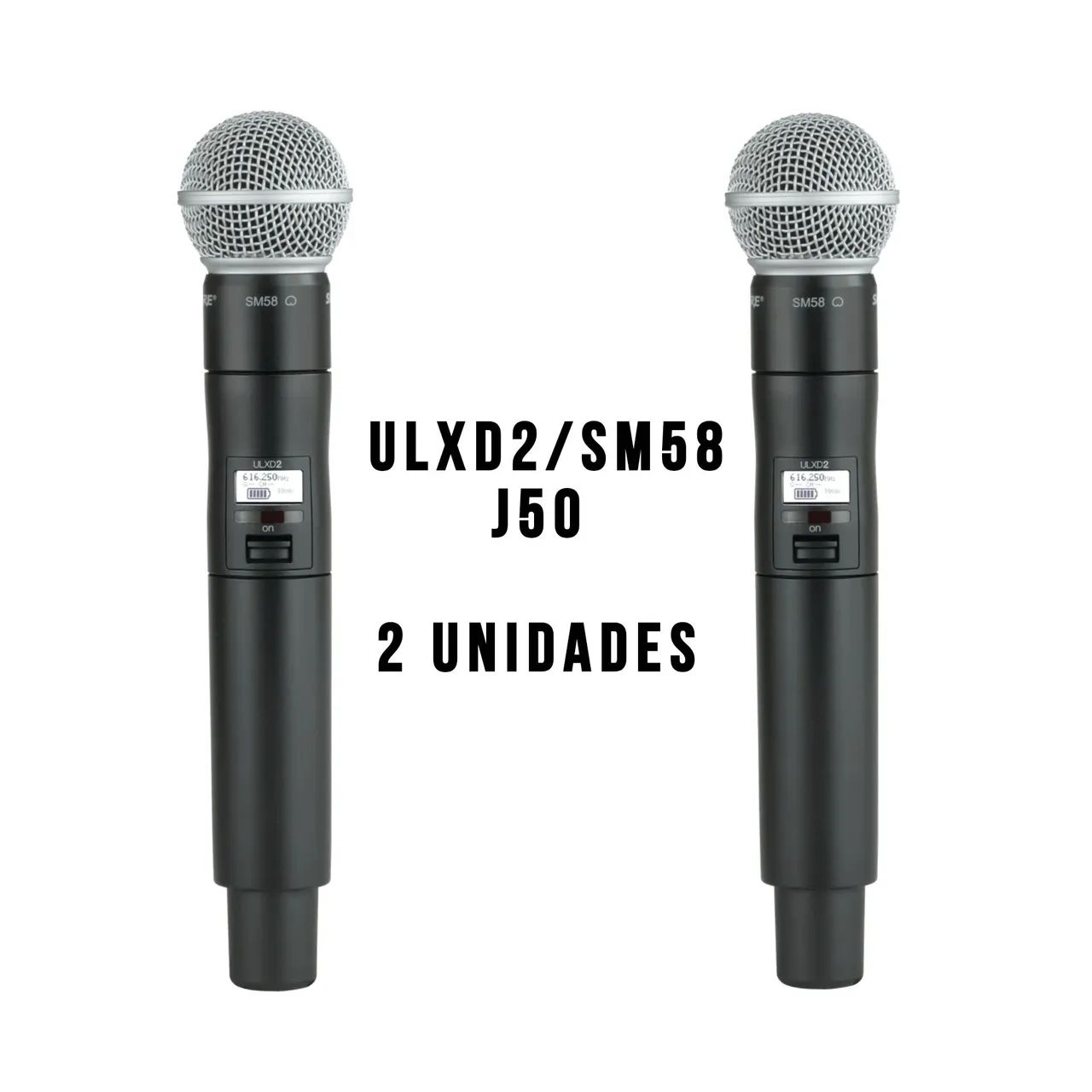 2 Microfones Sem Fio ULXD2 J50 