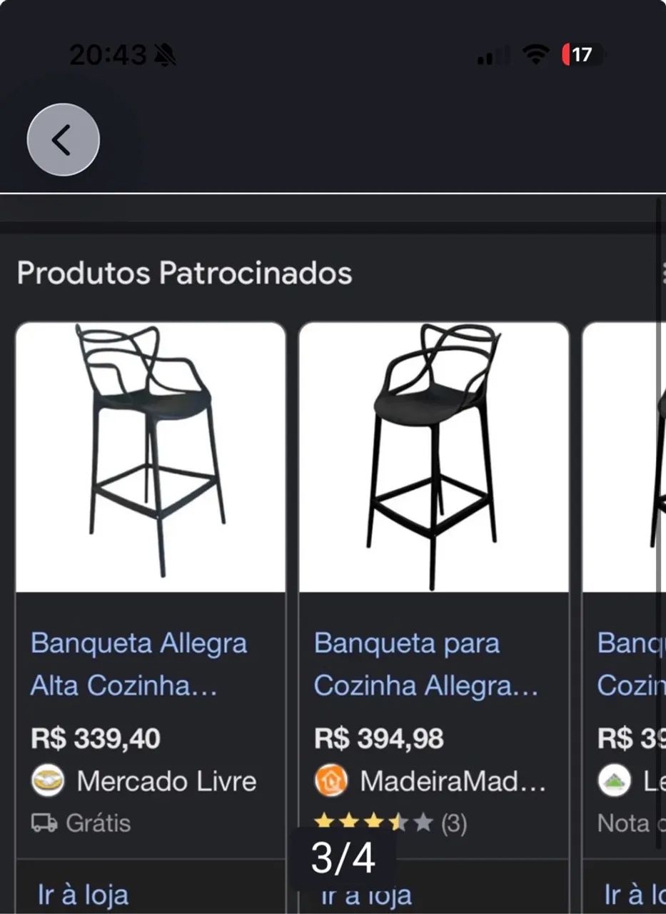 3 Cadeiras alegra alta  - Foto 2