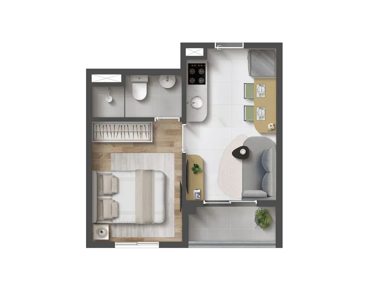 PLANTA 25m²