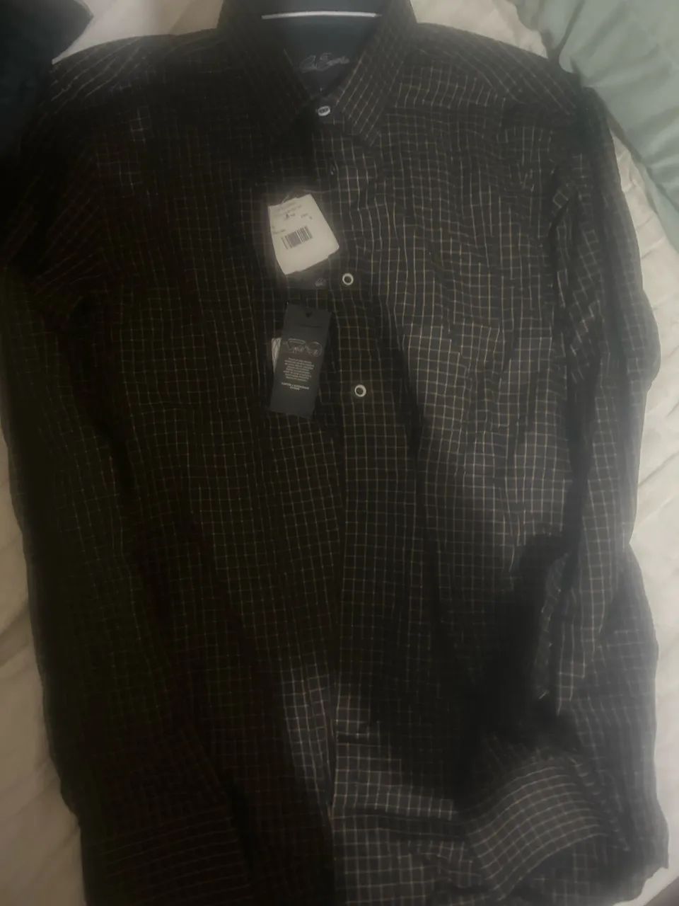 camisa social manga longa, preta. Nova. - Foto 4