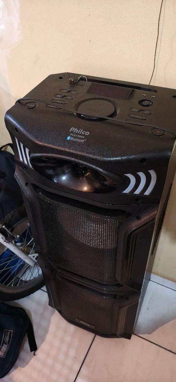 CAIXA DE SOM PHILCO PCX 1500 BLUETOOTH FUNCIONANDO PERFEITAMENTE
