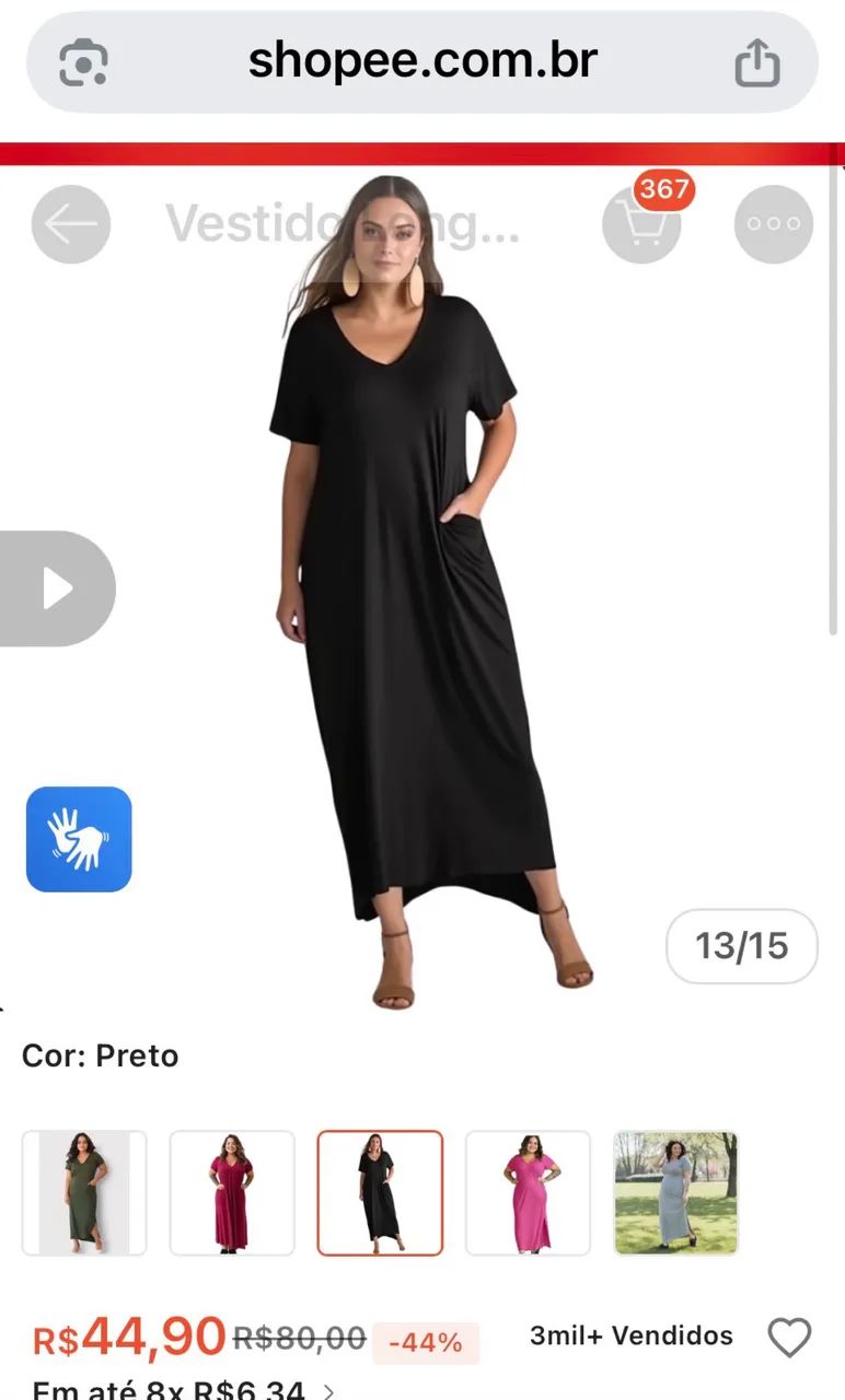 Vestido casual malha  - Foto 2
