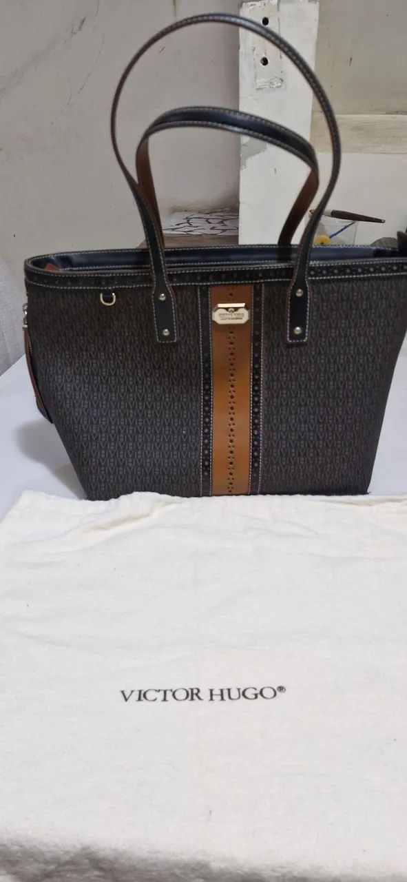 Bolsa couro Vitor Hugo original