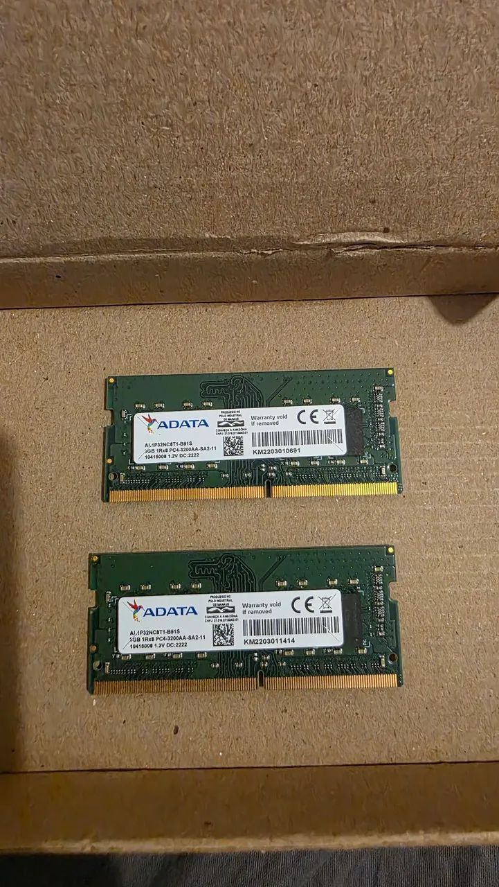 Memória DDR4 3200 para notebook