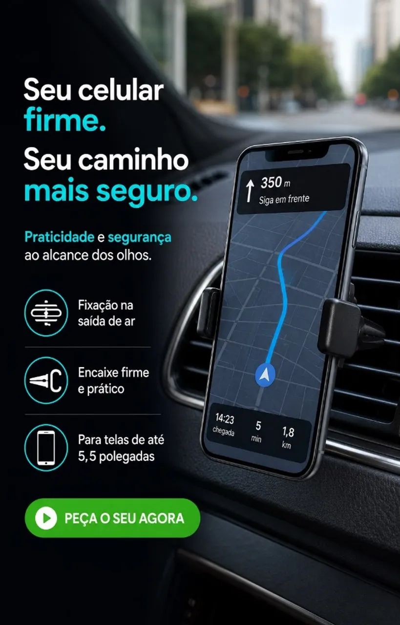 SUPORTE VEICULAR PARA CELULAR