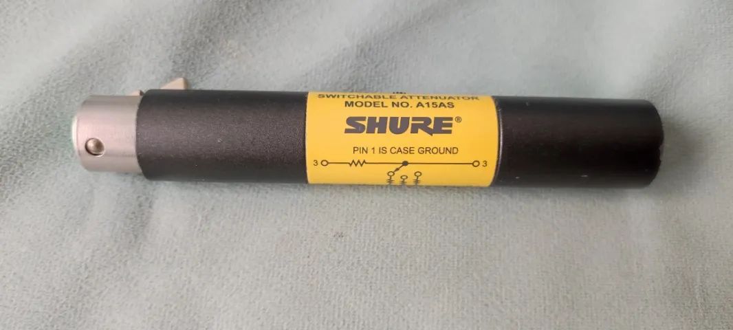 Shure attenuator - atenuador de volume para pré de microfone - Foto 2