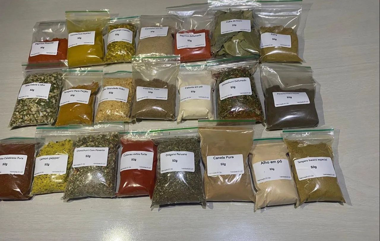 Kit Mês (20 Tipos De Temperos Com 50g cada) - Foto 2