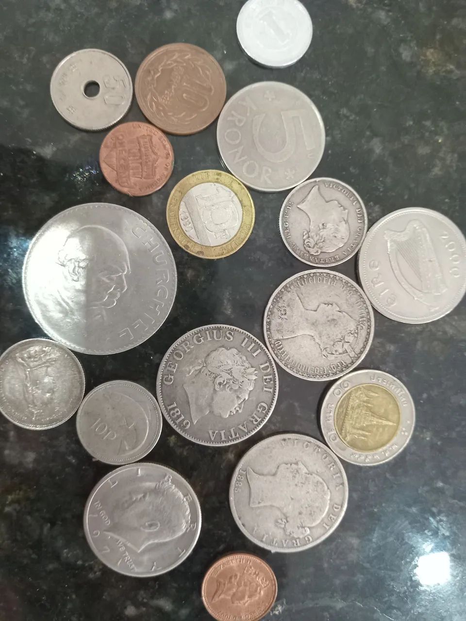 Moedas Raras Antigas, Europa, Asia e EUA