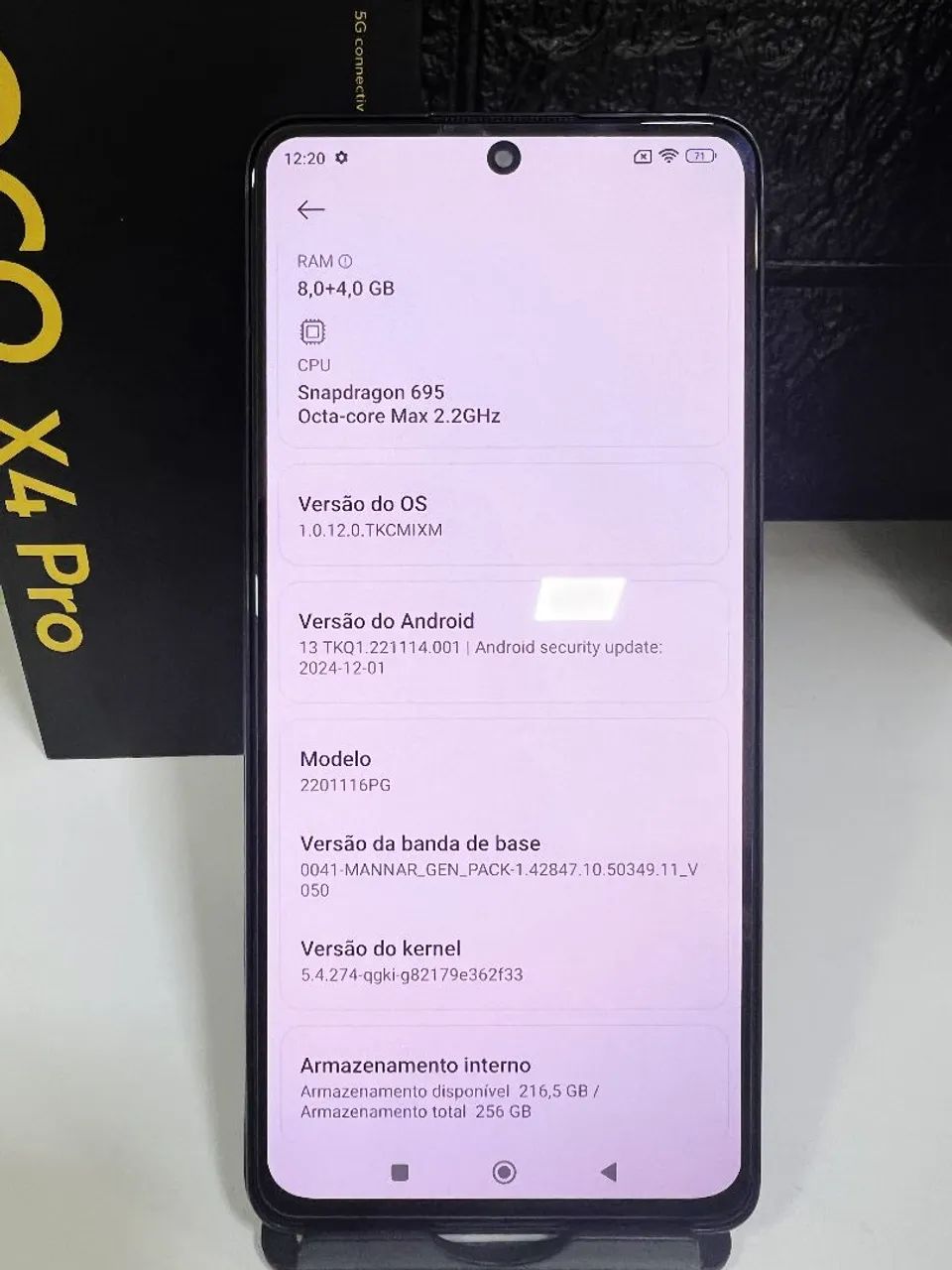 Poco X4 pro 5g 256gb e 12gb Ram - Foto 5