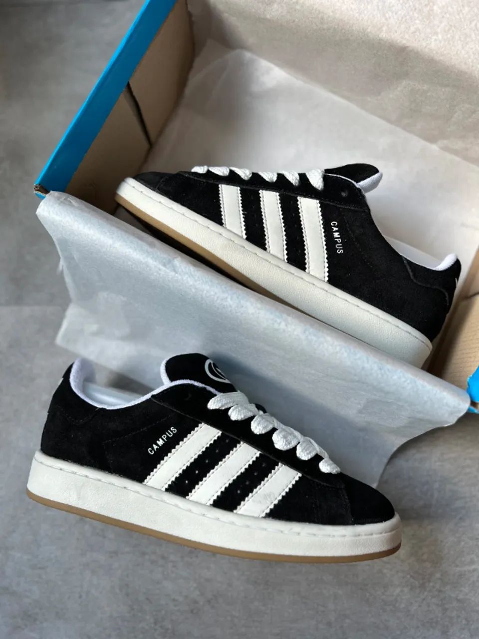 Tênis Adidas Campus Camurça Premium Unissex Cor: Preto - Disponível 34 AO 43 - Foto 2