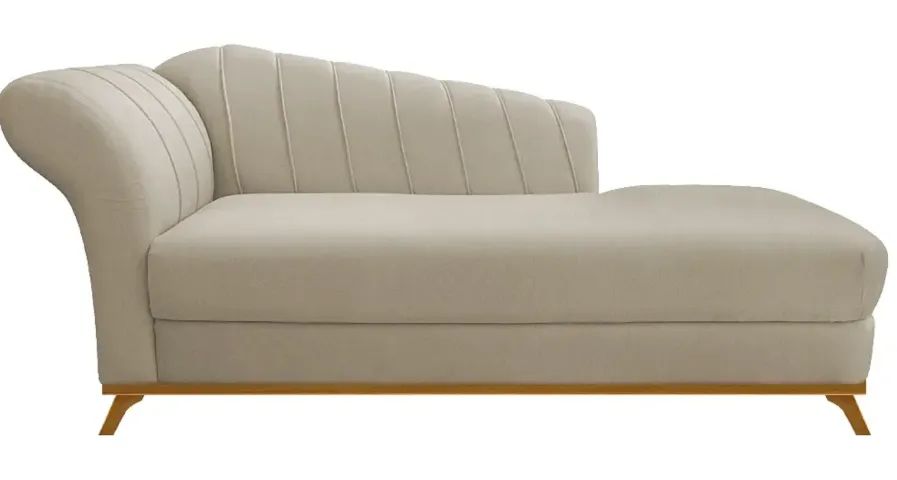 Recamier sofá 1,40m Suede Bege - Foto 2
