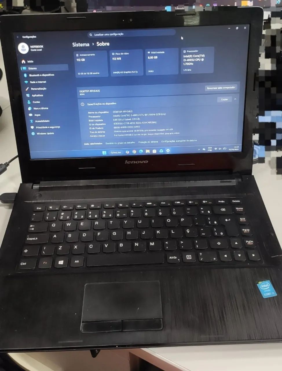 Notebook Lenovo G40-70 - Core I3