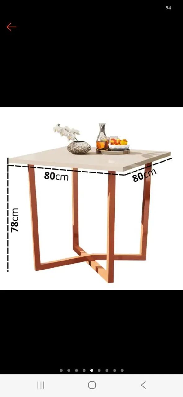 Mesa de jantar 4 lugares - Foto 4