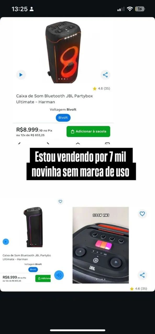 Caixa JBL Partybox - Foto 2