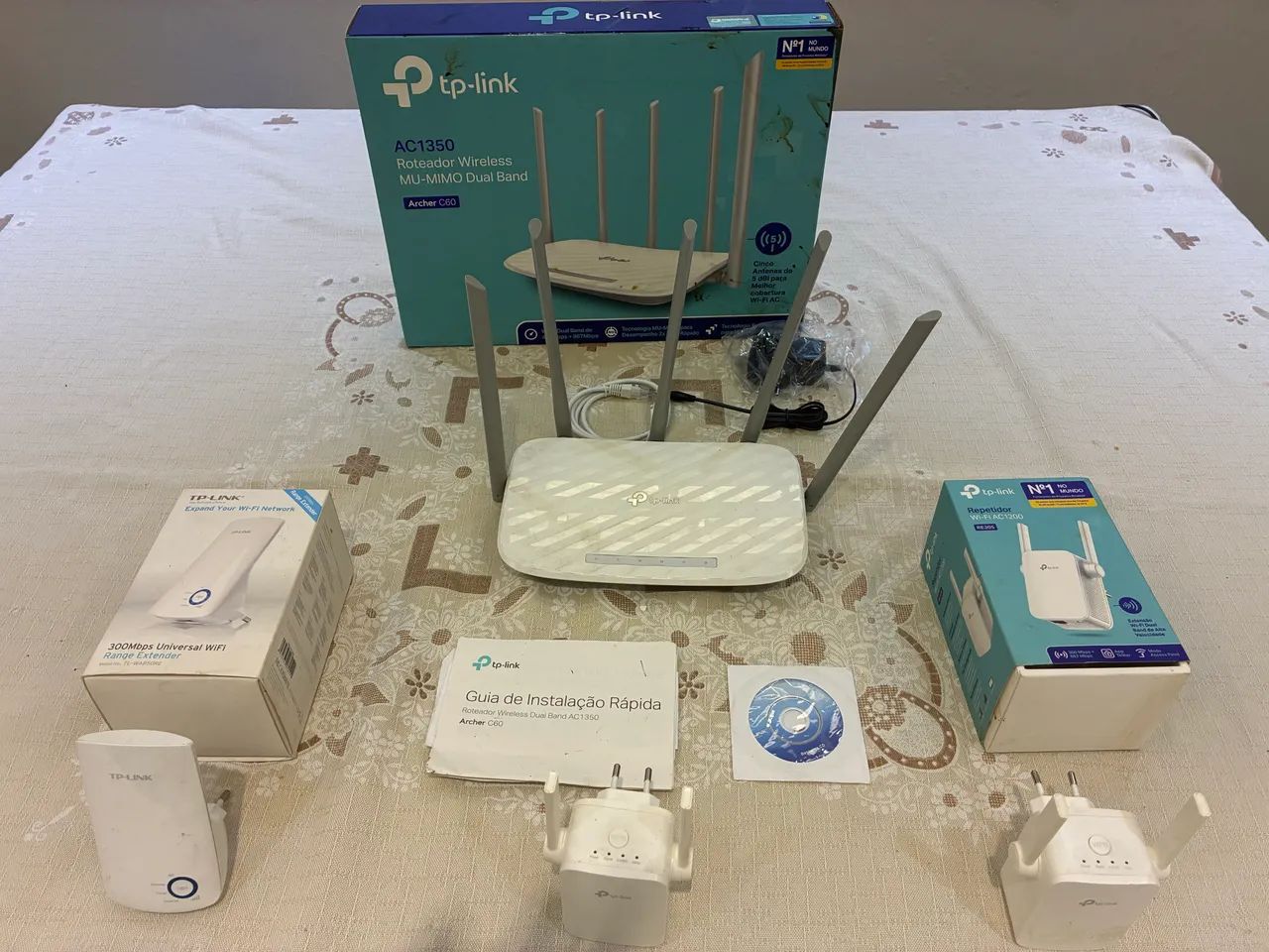 Roteador TP Link 5 antenas na caixa com 3 repetidores - Foto 3