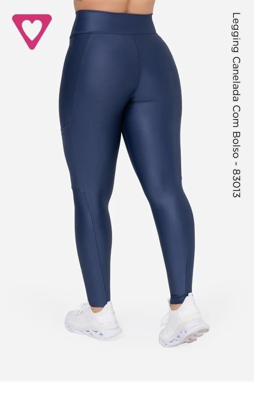 Legging Canelada com Bolso - Foto 3