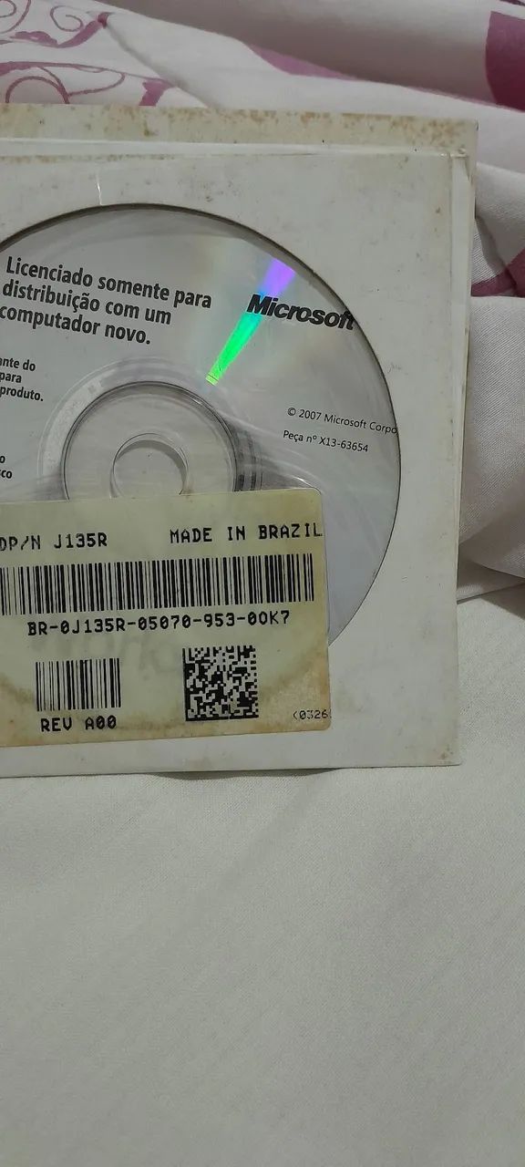 Cd microsoft ano 2007 original lacrado 