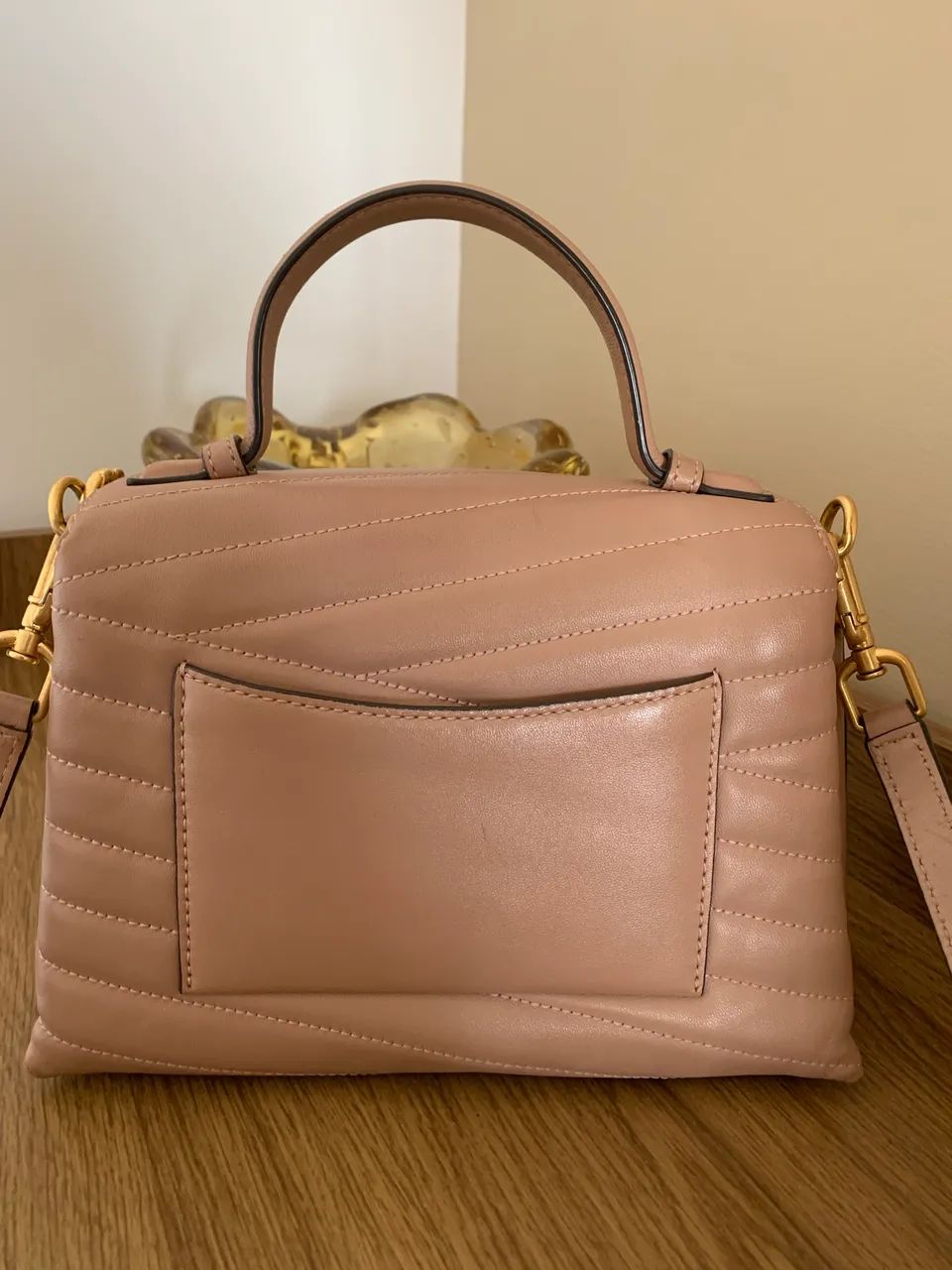 Bolsa tory burch kira chevron nude - Foto 3