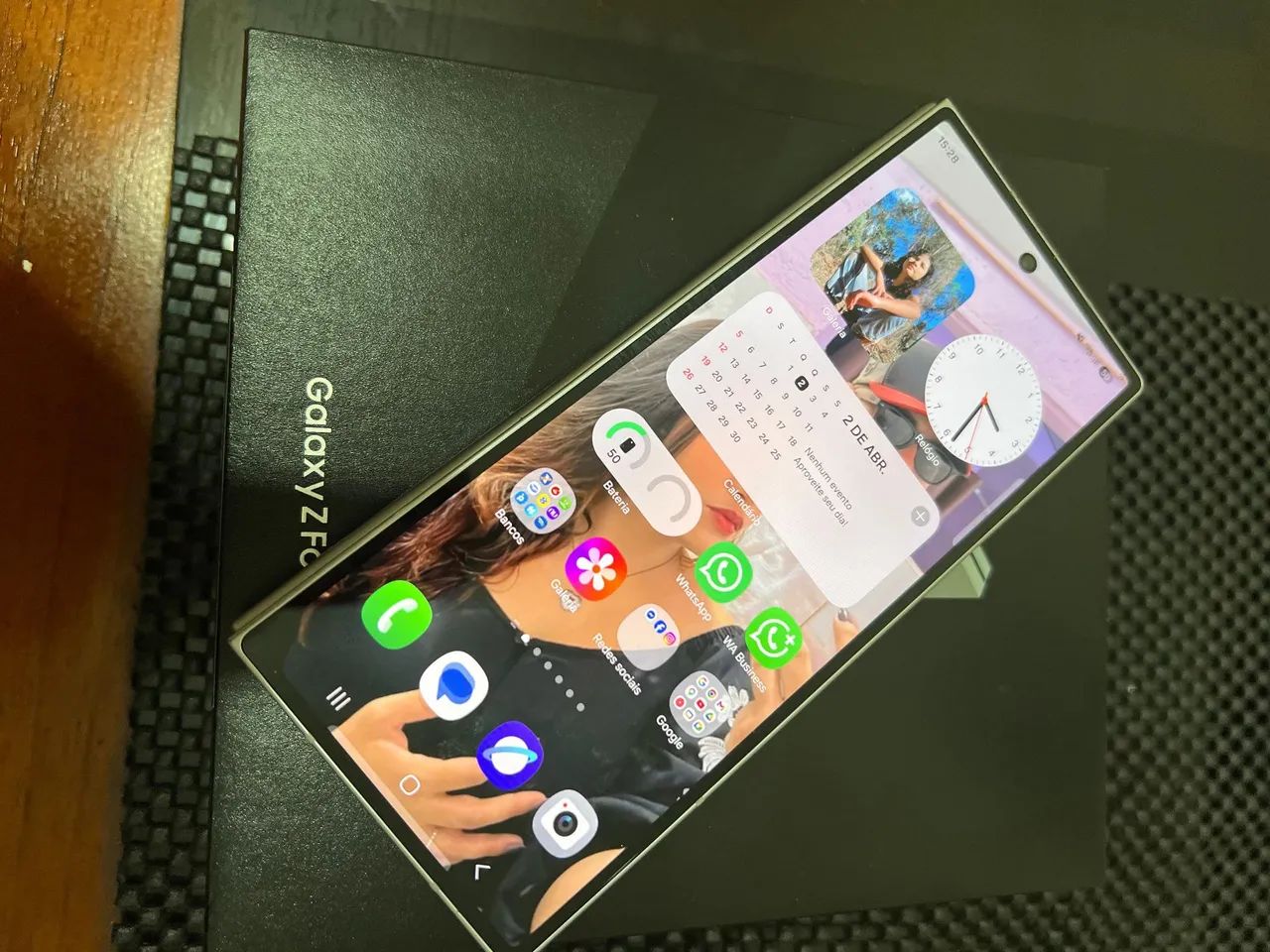 Samsung z6 fold 512gb memória 12gb ram (com defeito na tela