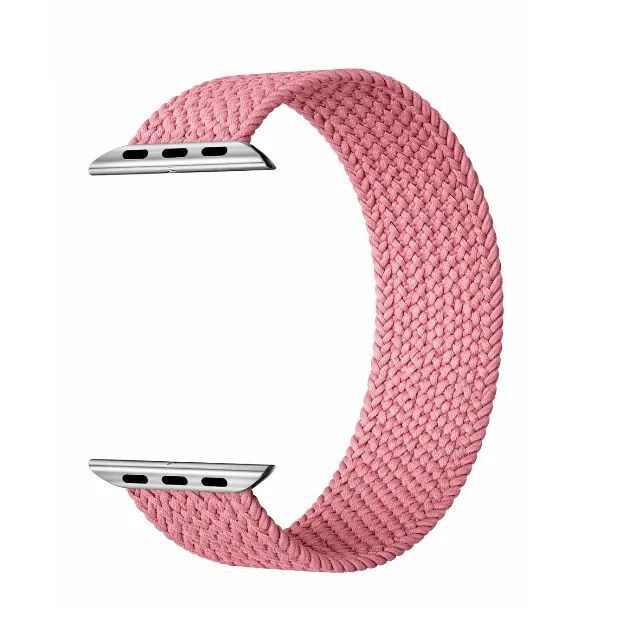 Pulseira para Watch Nylon Loop Solo Elástica 38/40 PP - Preta Rosa ou Vermelha - Foto 4