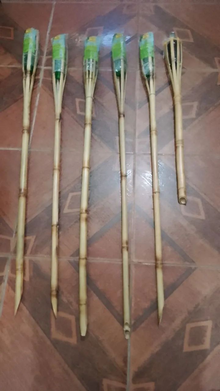 Lamparina de bambu - Foto 5