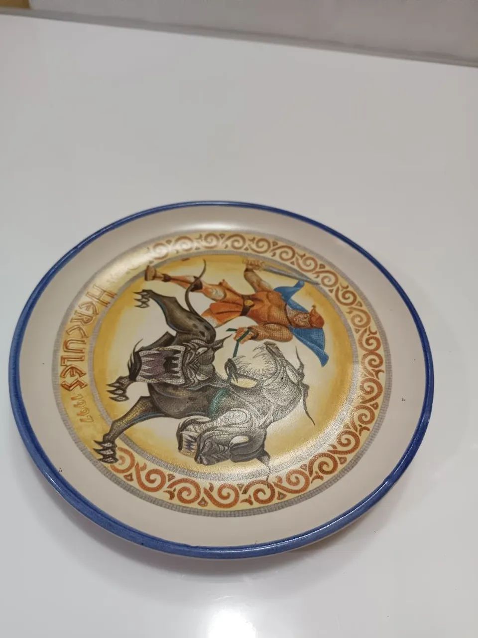 Prato de cerâmica vintage Hércules Disney  - Foto 4