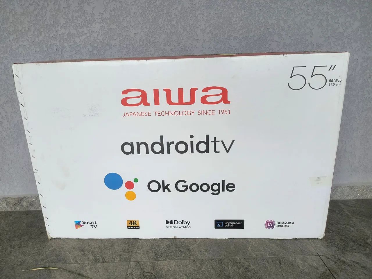 Tv smart 55 Aiwa Android 4k nova  - Foto 3