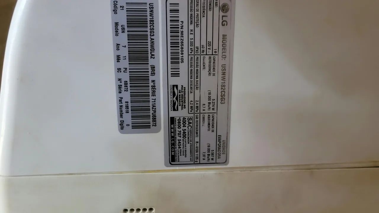 Ar condicionado 18mil btus funcionando normal - Foto 3